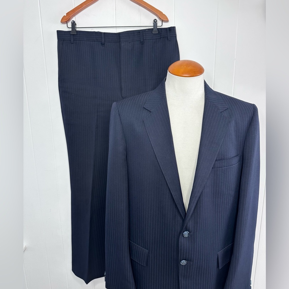 AS-IS Vintage Sears Navy Pinstripe Suit
